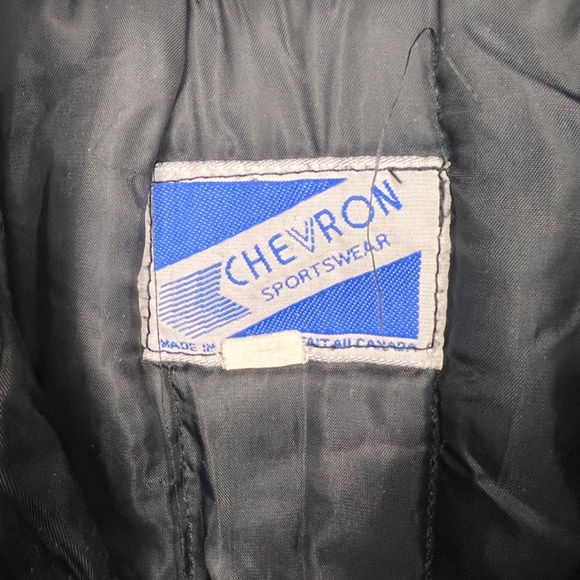 Vintage 80's Chevron Sportswear Coquitlam Minor Hockey Canada Patch Jacket - Picture 7 of 11